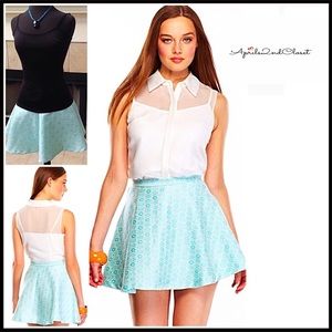 FLOWY A-LINE MINI SHORT FULL SKATER SKIRT A2C